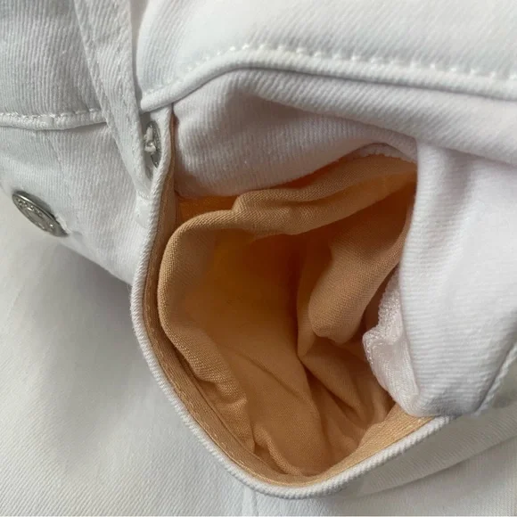 rag & bone Casey Exposed Button High Waist Ankle Flare Jeans (Optic White) - Picture 6 of 13